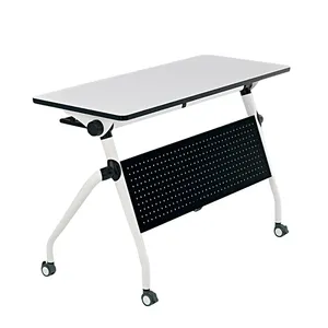Zitai Factory Direct Sell Movable Office School Activity Folding Training Desk Folding Laptop Table Folding Training Table