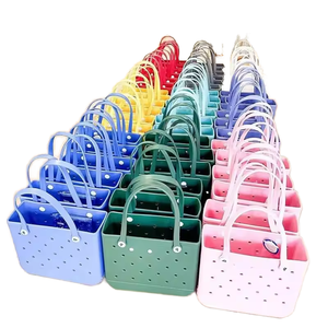 Bolsa de Playa de EVA Reutilizable de Gran Capacidad, Resistente al Agua, Fácil de Limpiar, Bolsa de Mano de Goma para <span class=keywords><strong>Piscina</strong></span> y Viajes, Venta al Por Mayor - Product Image 1