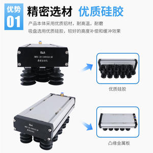 Ventouses de palettisation robotisées industrielles, plateformes d'adsorption robustes pour la manipulation de boîtes en carton, entrepôt, plastique - Product Image 3