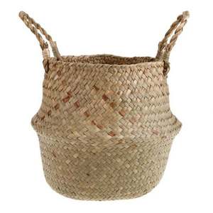 Panier avec sangles à porter sur l'épaule, sac à linge pliable en tissu, organisateurs et rangements en osier, rotin fait main, pliable - Product Image 5