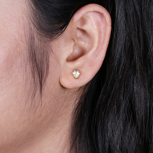 Hot Selling Gold Plated 925 Sterling Silver Hamsa <b>Stud</b> <b>Earrings</b> Trendy Hamsa Jewelry For <b>Girl</b> - Product Image 3
