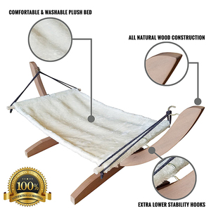 Elegante, suministros para mascotas, interior <span class=keywords><strong>de</strong></span> lujo <span class=keywords><strong>de</strong></span> <span class=keywords><strong>madera</strong></span> colgante gato <span class=keywords><strong>hamaca</strong></span> cama - Product Image 3