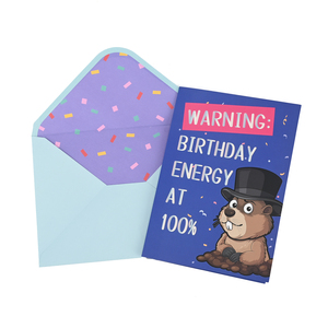 Cartes de vœux en papier en vrac avec puce vocale préenregistrée à son fort volume, personnalisées en usine OEM, avec musique et audio, cartes d'anniversaire créatives - Product Image 2