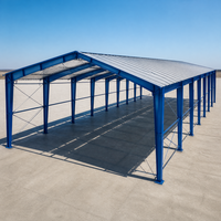 Bâtiment d'usine à structure métallique avec une grande portée claire pour un stockage commercial organisé et une manutention des matériaux