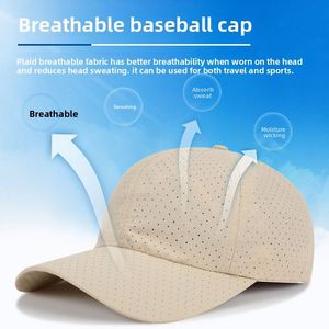 Gorras de Béisbol Personalizadas Transpirables para Exteriores, Gorra de Béisbol Lisa con Logotipo Bordado, Gorra de Béisbol de 6 Paneles Impermeable de Secado Rápido - Product Image 3