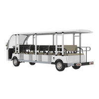 Bus touristique miniature électrique personnalisé de haute qualité, 17 places, moteur AC 72V/7,5KW, style ouvert, mini-bus de tourisme
