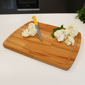 Planche à découper en bois naturel artisanale de qualité supérieure |   Sûr pour les aliments, durable, finition lisse |   Taille personnalisée et approvisionnement en gros disponibles - Product Image 1