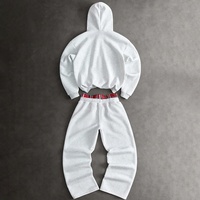 Ensemble de survêtement pour homme Benta Shangpin ODM/OEM, style streetwear, à carreaux et patchwork, sweat à capuche double couche et pantalon de survêtement à double taille, 2 pièces