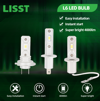 Ampoules de phares à LED L6 H3 Ampoule à LED étanche Angle de faisceau de 360 degrés Lampes de moto Éclairage automobile