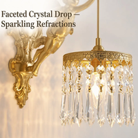 Applique Murale en Cristal, Lampe Murale Baroque en Laiton avec Ange Chérubin H65, Luminaire Mural de Luxe Solide E14 pour Intérieur, Salon, Chambre, Hôtel