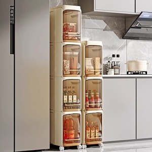 Bán Buôn <span class=keywords><strong>Multilayer</strong></span> Ngăn Kéo Nhựa Lưu Trữ Giá Với Khoảng Cách Không Gian Di Động Nhà Bếp Lưu Trữ Giá Với Ngăn Kéo - Product Image 1