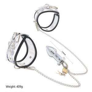 Fetish Fantasy Bondage Gear <span class=keywords><strong>BDSM</strong></span> Juguetes sexuales Negro Sexy Puños de mano y tapón anal para mujeres - Product Image 1