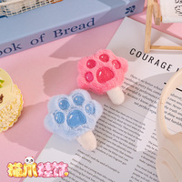 Porte-clés Patte en Peluche, Pendentif Empreinte Animale Douce, Breloque Dessin Animé Kawaii, Accessoire de Sac, Jouet pour Sac à Dos, Sac à Main, Cadeau, Décoration