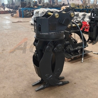 AORIS Grappin rotatif hydraulique à double cylindre 360 degrés pour excavatrice de 5 à 8 tonnes