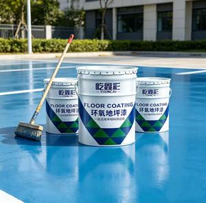 Service tout-en-un : Revêtement de sol en résine époxy autolissante de qualité industrielle, <span class=keywords><strong>peinture</strong></span> liquide <span class=keywords><strong>polyuréthane</strong></span> pour sols en béton à <span class=keywords><strong>rouleau</strong></span> - Product Image 1