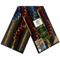 Kain Cetak Lilin Afrika Asli 100% Katun, Kertas Pembungkus Motif Lilin Afrika Ankara, 6 Yard Kain Loincloth, Diskon Besar