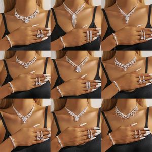 Conjunto <span class=keywords><strong>de</strong></span> Joyería Vintage Bohemia, Collar y Aretes con Pedrería Brillante y Perlas, para Mujer, Ideal para Bodas y Fiestas - Product Image 4
