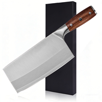 Couteau de cuisine de haute qualité en acier inoxydable 4Cr, lame tranchante, manche en bois de 20,6 cm, ambidextre, passe au lave-vaisselle, pour légumes et viande