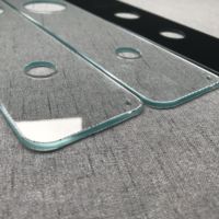 Serrure de porte intelligente personnalisée avec écran tactile, verre trempé percé, panneau en verre intelligent de 3 mm, panneau de couverture semi-transparent en verre.