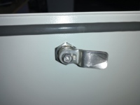 Serrure à came tubulaire triangulaire en acier inoxydable SUS316 Ms705 pour armoire, à double came, à quart de tour, pour panneau