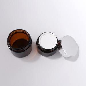 Tan Nâu kính mắt Mặt chai kem 10-150g/15ml tùy chỉnh nhãn Màn hình in ấn rỗng Jar Nhựa mạ điện nhôm vít - Product Image 4