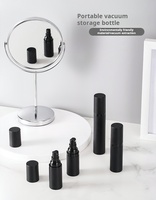 Flacon cosmétique en plastique pour soin du visage et du corps, avec pompe à lotion et tête de pulvérisation, réutilisable