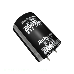 Condensateur original CAP ALUM 27000UF 20% 10V SNAP TH 27000 uF à montage traversant 10MXC27000MEFC25X40 - Product Image 1