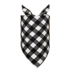Bandana kotak-kotak anjing kustom 100% katun grosir syal Bib segitiga multifungsi hewan peliharaan untuk luar ruangan - Product Image 6