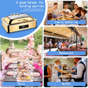 Peralatan Katering YITIAN Hotel Restoran Pengontrol Digital Panci Penghangat Makanan Buffet dari Baja Anti Karat - Product Image 4