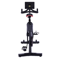 Vélo d'entraînement d'intérieur avec volant d'inertie de 12 kg, transmission par courroie, écran LCD pour afficher le temps, la vitesse, la distance et les calories, vélo de spinning pour entraînement à domicile
