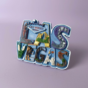 Aimant de réfrigérateur <span class=keywords><strong>Las</strong></span> <span class=keywords><strong>Vegas</strong></span> en résine 3D, aimant de réfrigérateur, souvenir de la ville des États-Unis, décoration de la maison et de la cuisine, cadeau - Product Image 2