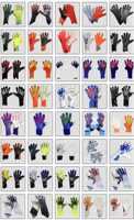 Gants de gardien de but de football en latex de 4 mm, coupe négative, protège-doigts, respirants, réglables, gants de protection pour tous les âges, utilisation en extérieur