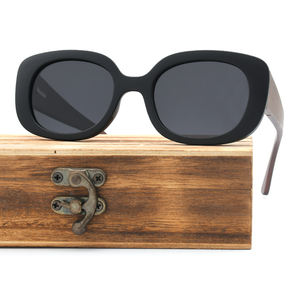 Hot Selling Lady Sunglasses Made with Bamboo Arms with Polarized UV400 <strong>Lens</strong> - Product Image 2