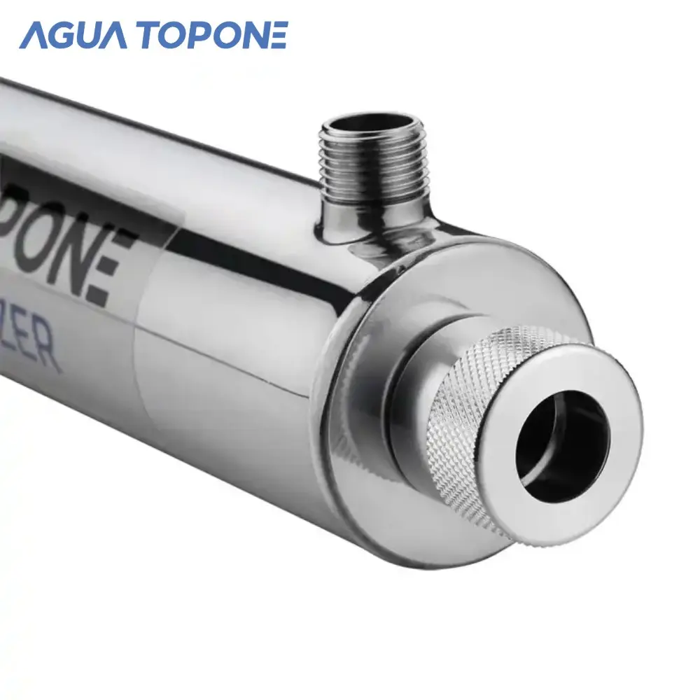 Agua Topone Potable Drinking Water Treatment Equipment 25w 6GPM Uv Water Filter Purification Disinfection System