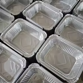 One-time Grid Structure Aluminum <b>Foil</b> Baking Tray Disposable Aluminum <b>Foil</b> <b>Container</b> For BBQ Roasting Catering Service - Product Image 3