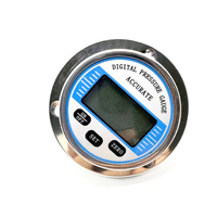 Collecteur numérique négatif en acier inoxydable manomètre de pression d'eau intelligent jauge axail montage arrière compteur de pression sous vide