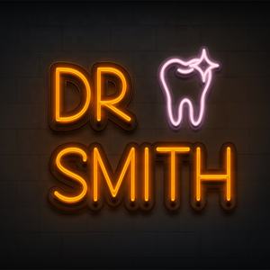 Letrero de neón nocturno LED con logotipo de Negocio personalizado dental de diseño gratuito, letrero de neón LED para guardería dental, luz de letrero de neón para publicidad en tienda - Product Image 2