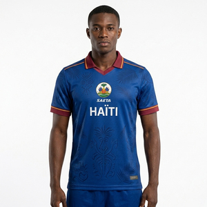Camiseta <span class=keywords><strong>de</strong></span> fútbol personalizada <span class=keywords><strong>de</strong></span> Haití 2026, transpirable, <span class=keywords><strong>de</strong></span> malla <span class=keywords><strong>de</strong></span> poliéster, venta al por mayor para deportes y campañas electorales - Product Image 3