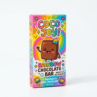 Petite boîte pliante en carton blanc pour emballer des bonbons, des chocolats, des barres chocolatées