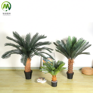 Palmera Sago Artificial Verde Pequeña de Alta Simulación con Maceta, Palmera Cycas de Plástico para Decoración Interior, Duradera y Elegante - Product Image 1