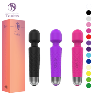 Tongkat Vibrator AV 8 Tingkat Kekuatan 20 Frekuensi USB Dapat Diisi Ulang IPx6 Tahan Air Fleksibel Pijat Lembut untuk Vagina dan Puting - Product Image 1