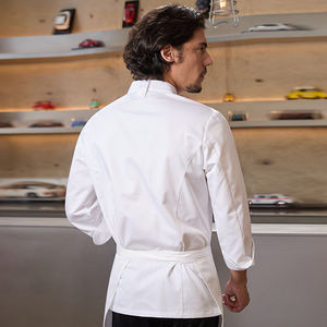 ChuYibang OEM Men's Chef Uniform Set <b>Long</b> <b>Sleeve</b> Western Restaurant Baking Custom Logo Autumn Winter Zipper Bar Uniforms - Product Image 4