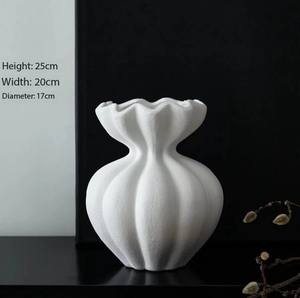 Jarrón de Cerámica de Estilo Francés Moderno, Adorno de Diseño Exclusivo para Arreglos Florales, Decoración del Hogar y Exhibición en Escritorio - Product Image 6