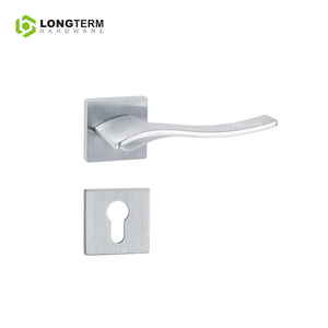 Kẽm Hợp Kim Nhà Matte Màu Đen Bằng Gỗ Ổ Khóa Cửa Và Xử Lý Phòng Hiện Đại Nội Thất Tay Nắm Cửa Đòn Bẩy Trên Vuông Hoa Hồng - Product Image 4