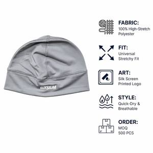 Buena calidad Cool Feeling Sublimación Impresión logo Ciclismo Beanie Skull Cap Knitted Skull Cap - Product Image 2