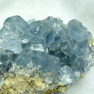 Celestite cụm Chất lượng cao tự nhiên thô Đá chữa bệnh đá quý màu xanh celestile cụm nguyên geode cho thiền - Product Image 1