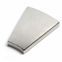 Aimant industriel en néodyme en forme de segment trapézoïdal N52 super puissant pour moteur de machine électromagnétique Aimant en néodyme