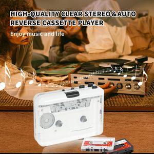 Portatile bianco Retro Auto retromarcia USB <span class=keywords><strong>lettore</strong></span> Audio cassetta nastro al convertitore MP3 funzione di registrazione <span class=keywords><strong>Stereo</strong></span> <span class=keywords><strong>con</strong></span> volano in rame - Product Image 5