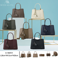 Bolso de Mano de Cuero PU de Lujo para Mujer, Bolso de Hombro, Venta al Por Mayor, Disponible en Stock, MISS ALITA