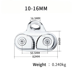 Pince de bateau/Yacht en acier inoxydable 316, matériel de Marine poli, pour joint sur les cordes - Product Image 3